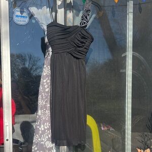 City Triangles Black One-Shoulder Dress